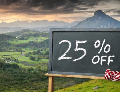 Sign with 25% discount on holiday travel, last minute